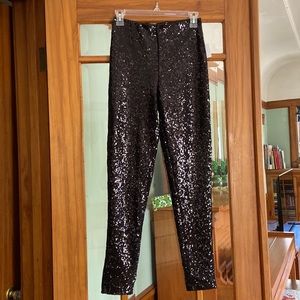 Black Sequin Legging NWT